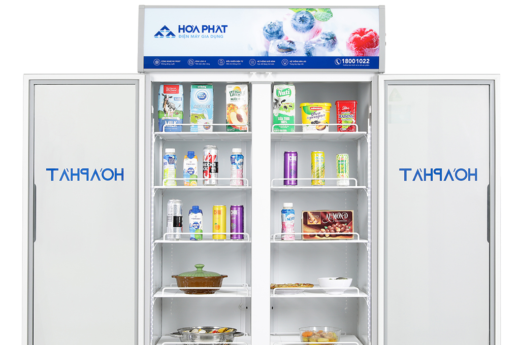 Tủ mát trưng bày Hòa Phát 1 ngăn 2 cánh HSR D6812 1200L