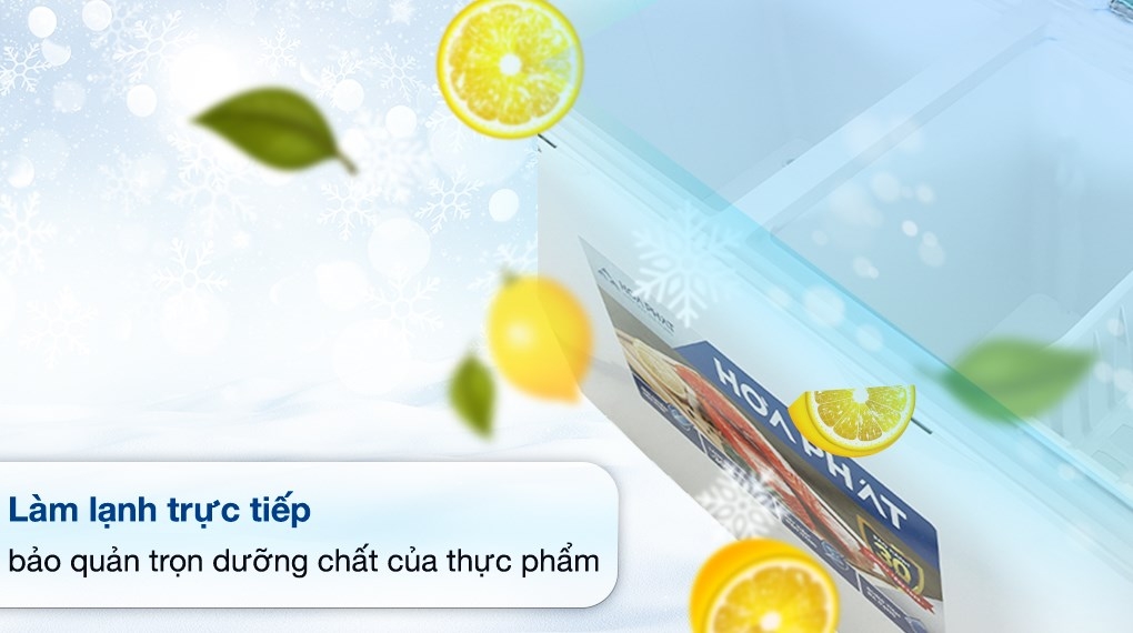 Tủ đông Hòa Phát 2 ngăn 2 cánh HPF BD6271 650L Dàn đồng.