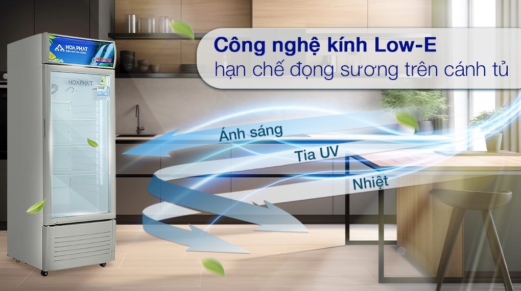 Tủ mát thiết kế tiện lợi có 4 bánh xe dễ dàng di chuyển
