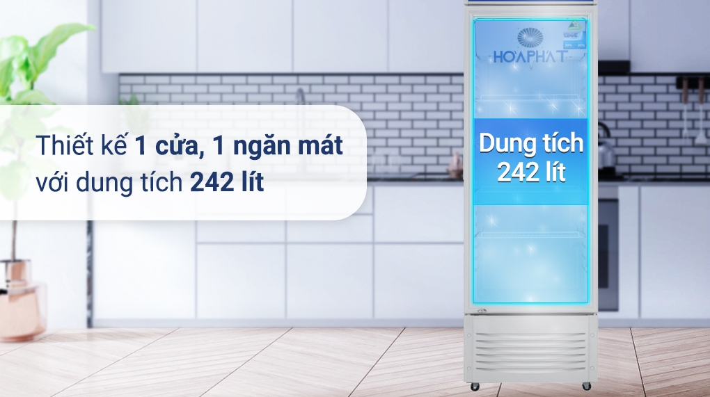 Tủ mát Hòa Phát HSR S6242 600L Dàn Nhôm