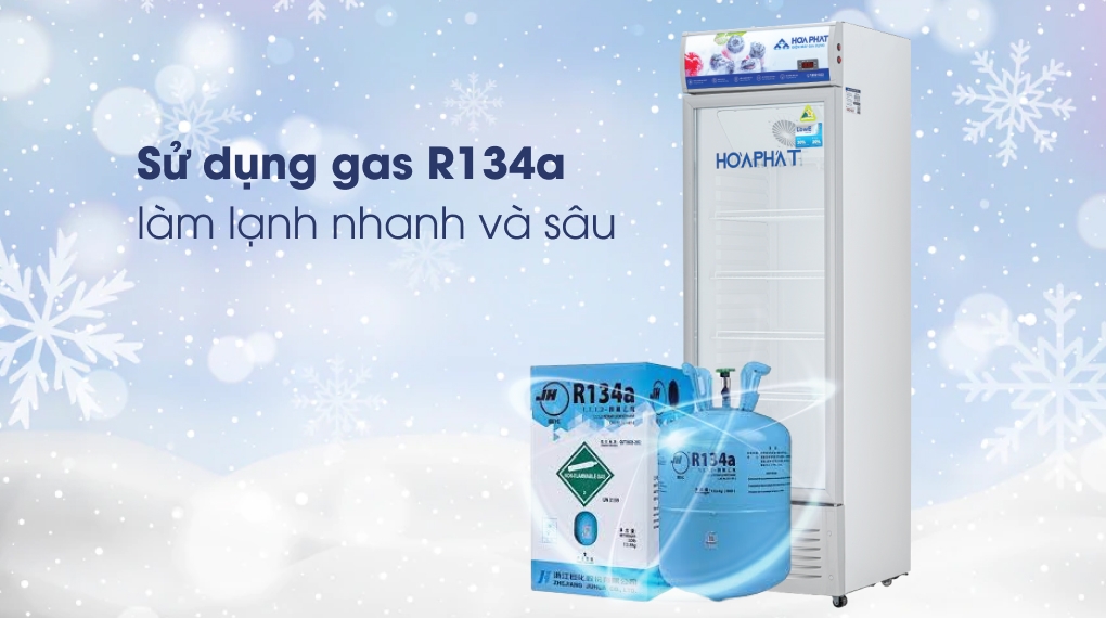 Tủ mát Hòa Phát 1 cánh HSR D6280 700L Dàn Đồng