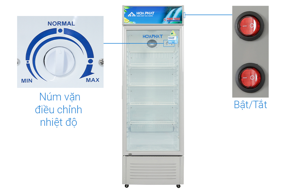 Tủ mát Hòa Phát HSR S6280 700L Dàn Nhôm