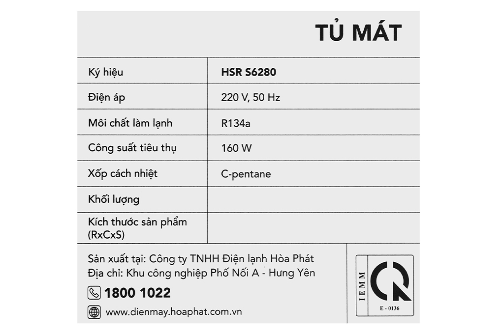 Tủ mát Hòa Phát HSR S6280 700L Dàn Nhôm