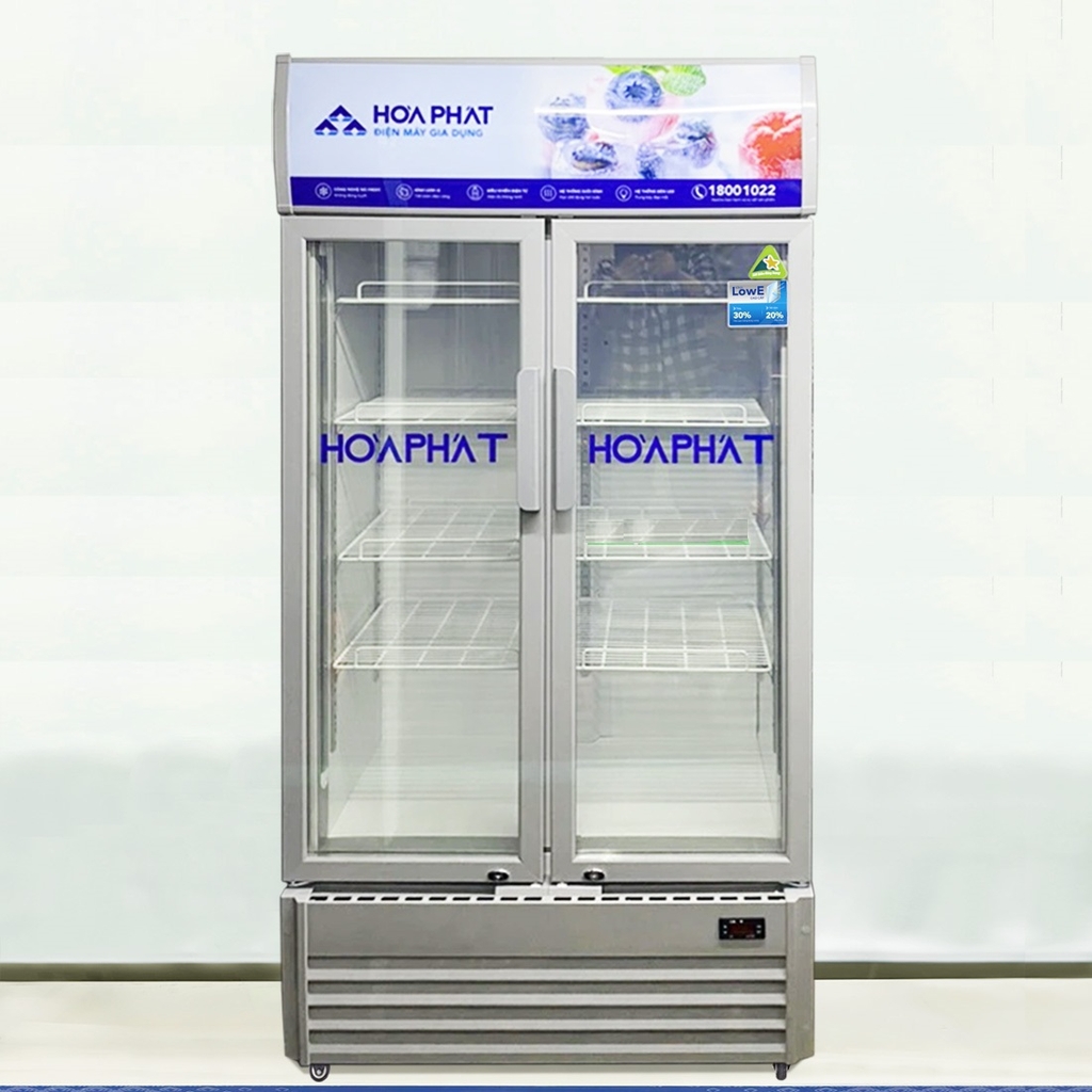Tủ mát trưng bày Hòa Phát 1 ngăn 2 cánh HSR D6526 1000L