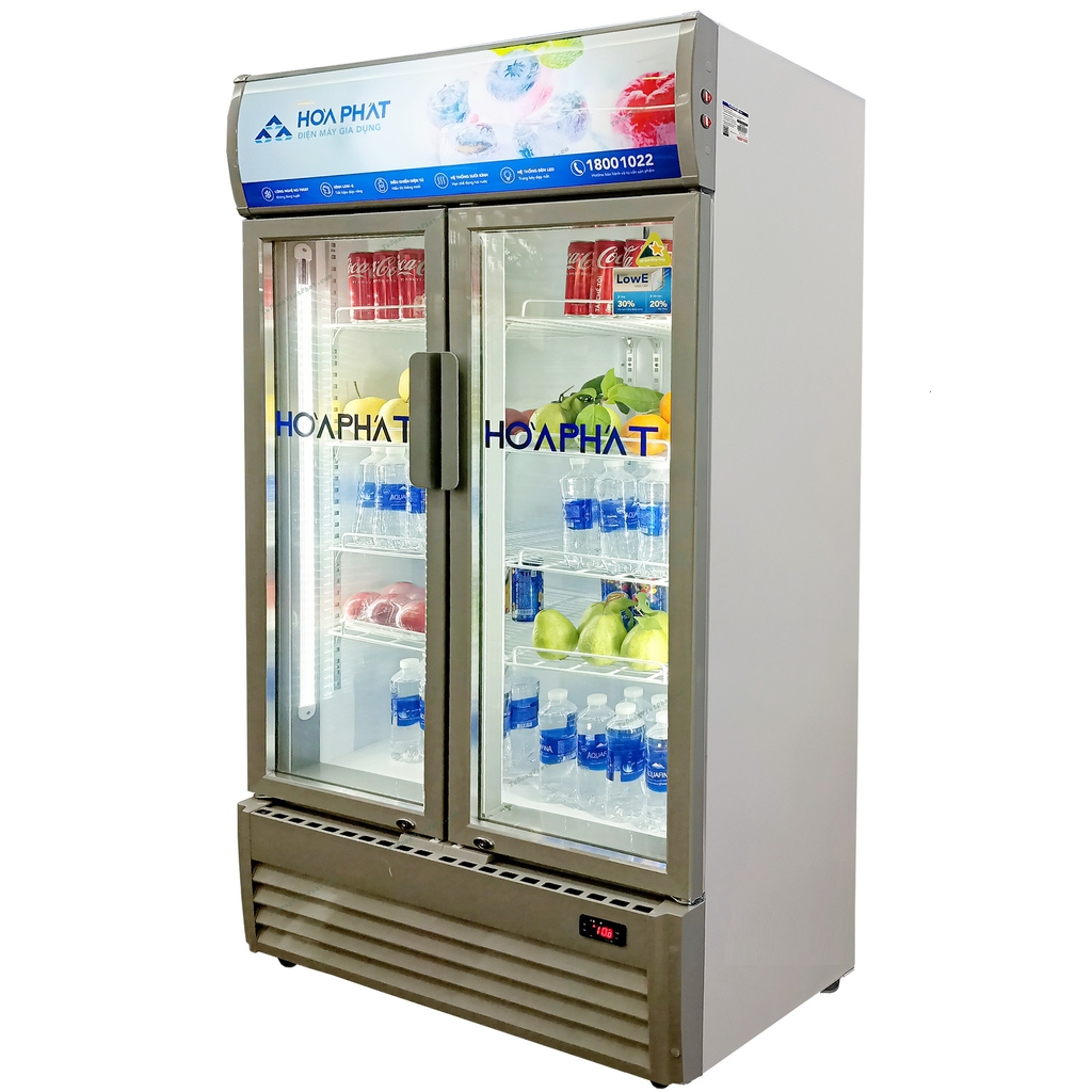 Thanh lý Tủ mát trưng bày Hòa Phát 1 ngăn 2 cánh HSR D6526 1000L