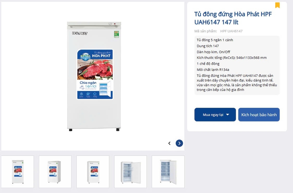 3 Mẫu tủ đông đứng chia tầng 4 tầng - 5 tầng - 7 tầng