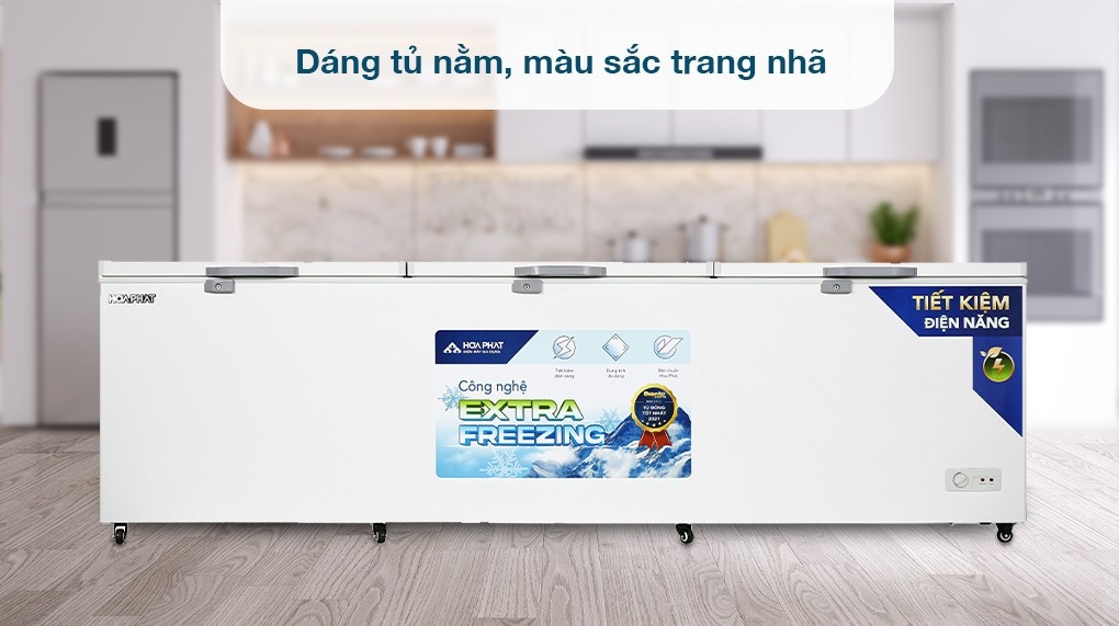 Tủ đông dung tích lớn Hòa Phát 1 ngăn 3 cánh HPF AD61190.1 1700 lít