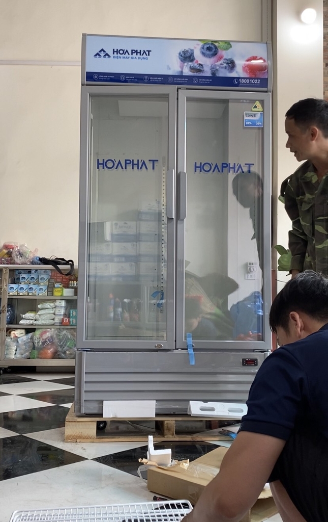 Tủ mát trưng bày Hòa Phát 1 ngăn 2 cánh HSR D6812 1200 lít chống đông tuyết