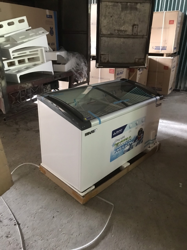 Tủ đông kính trưng bày Hòa Phát 800L 1 ngăn 2 cánh kính trượt HSF AD6451.C1 dài 1.45m