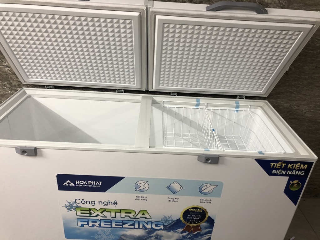 Tủ đông lớn Hòa Phát 1 chế độ đông 544L dài 1,7m X 75cm CS 120W
