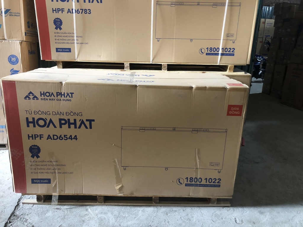 Tủ đông dung tích lớn Hòa Phát 1 ngăn ĐÔNG  2 cánh HPF AD6544 800 lít DÀI 1,7 MÉT.