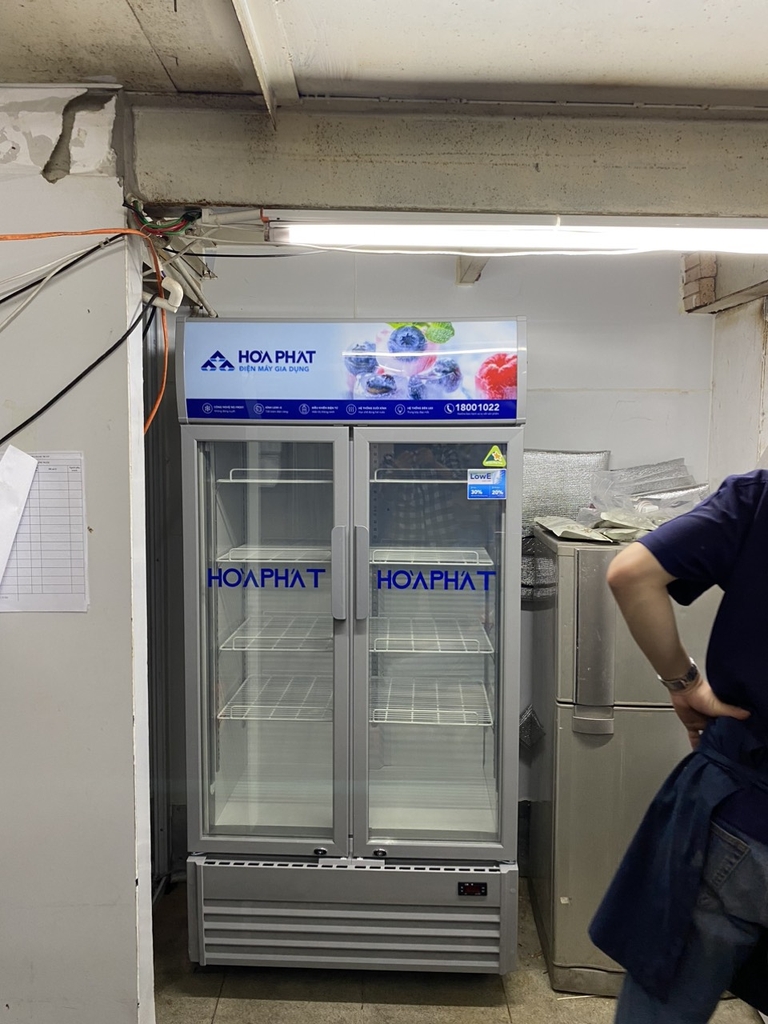 Tủ mát 2 cánh hòa phát 800l HRd6526 long sử dụng 526L
