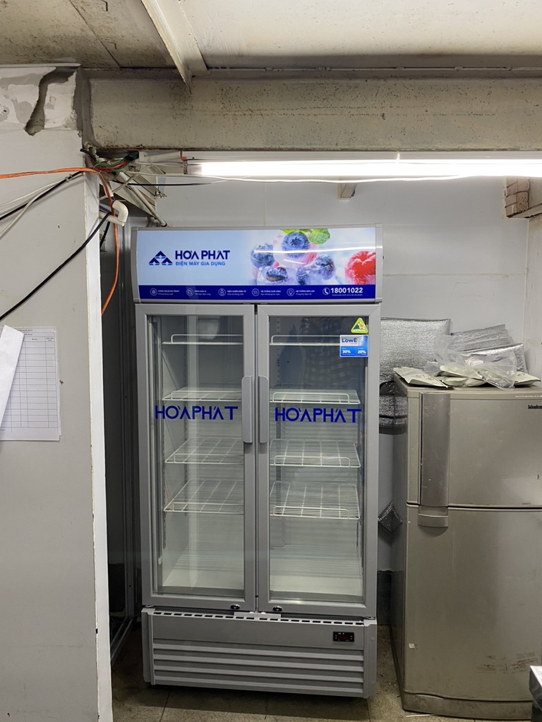 Tủ mát 2 cánh hòa phát 800l HRd6526 long sử dụng 526L