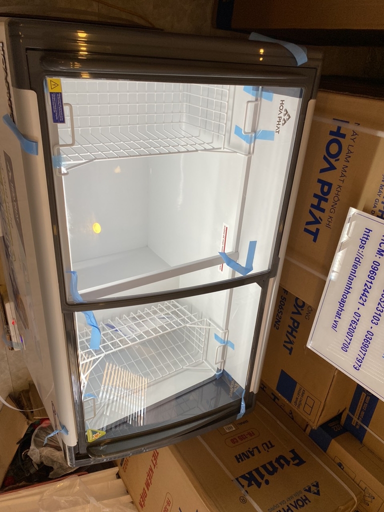 Tủ đông trưng kính cong bày Hòa Phát 1 ngăn đông 2 cánh trượt HSF AD6280.C1 400 lít DÀI 1 MÉT