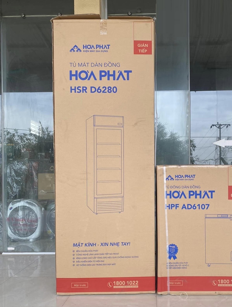 Tủ mát Hòa Phát 1 cánh 700L DÀN ĐỒNG -Chống đống tuyết, đọng sương