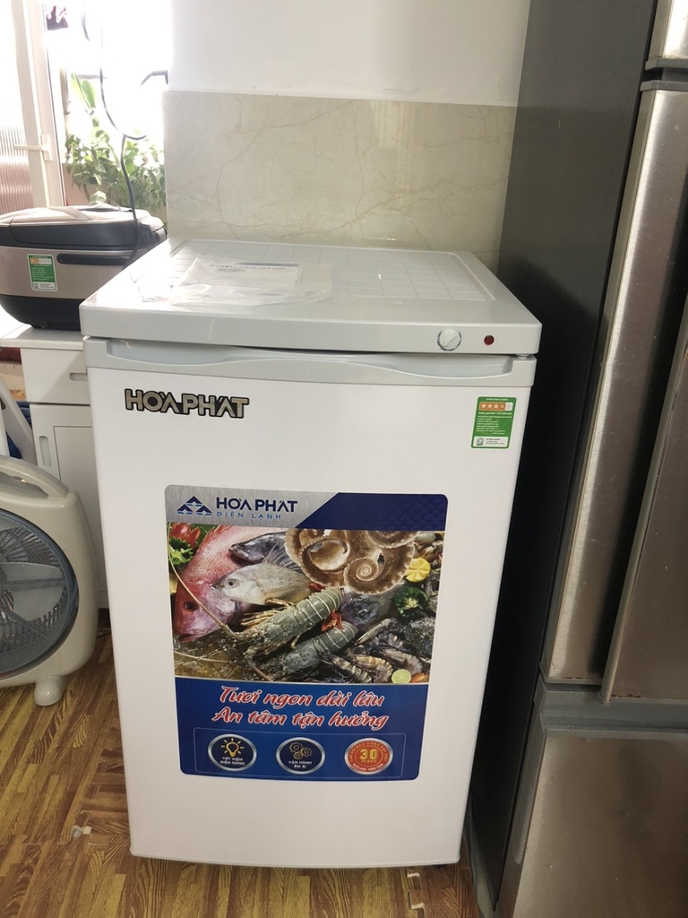 Tủ đông Hòa Phát đứng 106L 4 tầng 1 chế độ đông
