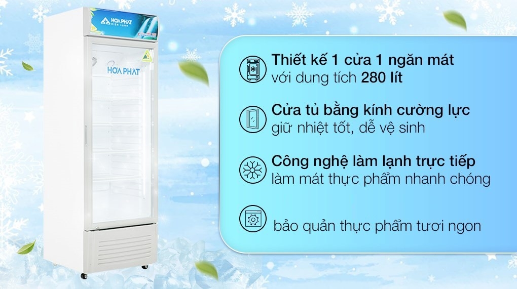 Tủ mát Hòa Phát HSC 700F1R1 700L (lòng sử dụng trong 280L)