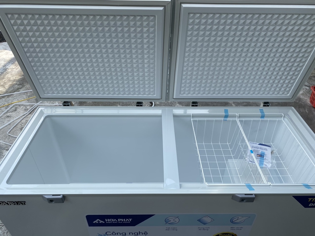 Tủ đông dung tích lớn Hòa Phát 1 ngăn 2 cánh HPF AD6544 550 lít