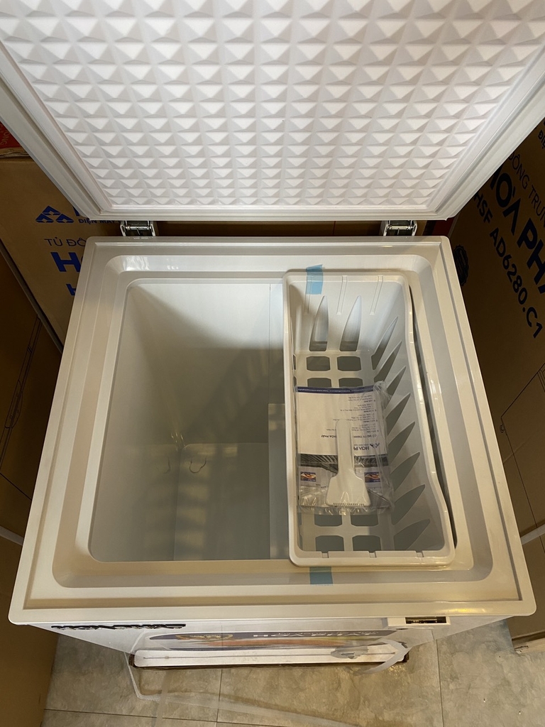 Tủ đông mini Hòa Phát 1 ngăn 1 chế độ đông HPF AD6107 107L dàn đồng