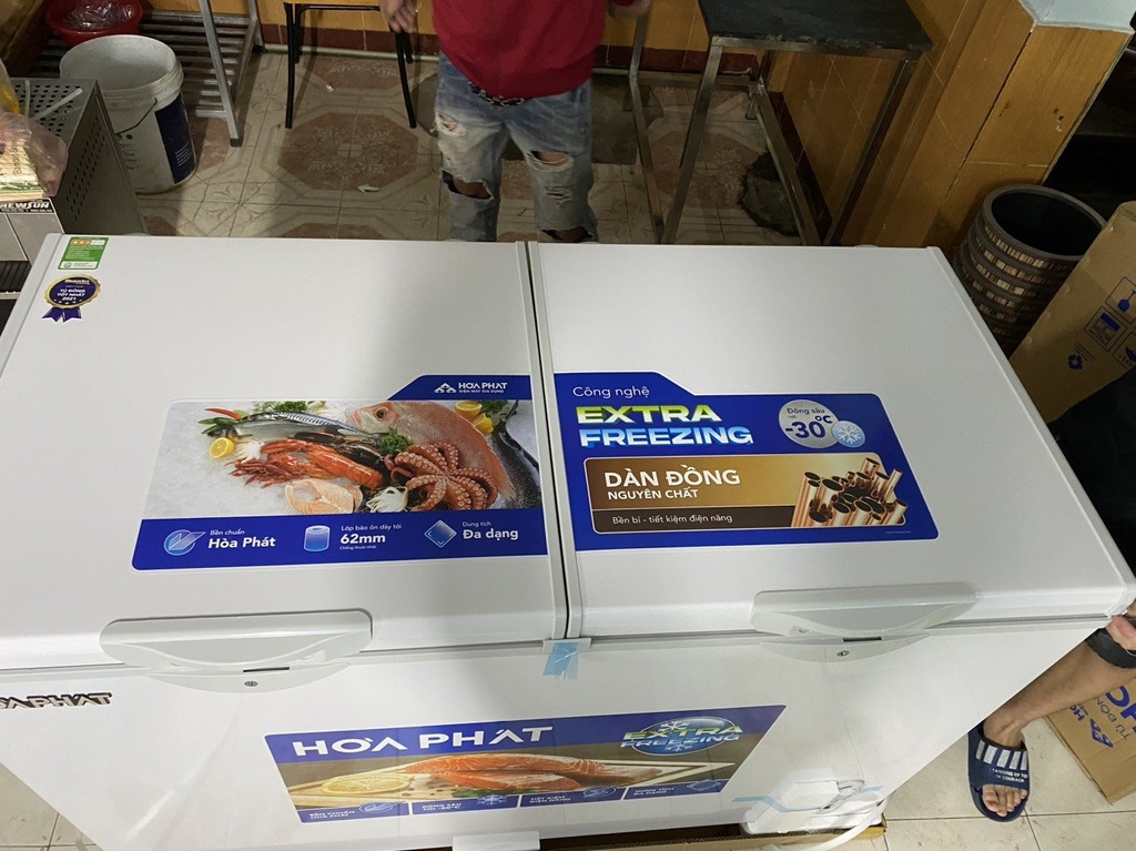 Tủ 1 ngăn đông 2 cánh mở 600L ( lòng sử dụng thực 352L) dài 1,3 MÉT - DÀN ĐỒNG..