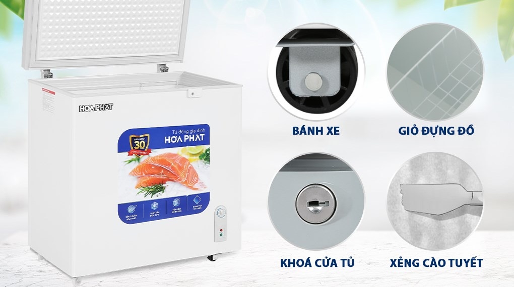 Tủ đông Hòa Phát 162 Lít HPF AN6162 / HCF 336S1N1