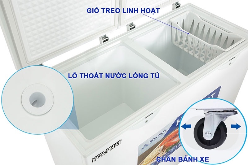 Tủ đông Hòa Phát 205 Lít HPF BD6205 / HCF 506S2Đ2