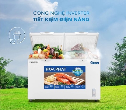 Tủ đông Hoà Phát Inverter 352 Lít HPF AD8352 / HCFI 666 S1Đ2