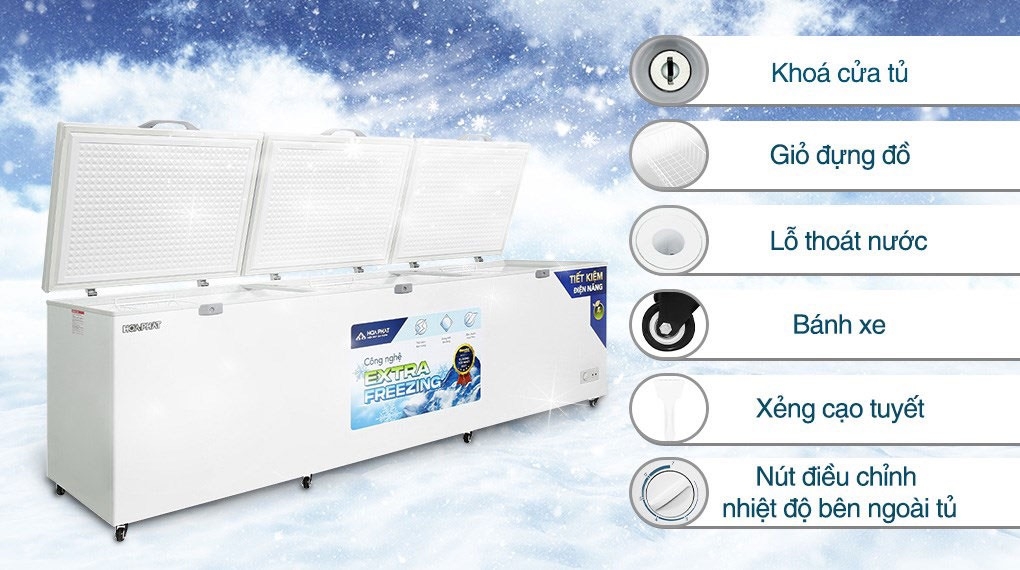 Tủ đông Hòa Phát 1190 Lít HPF AD61190