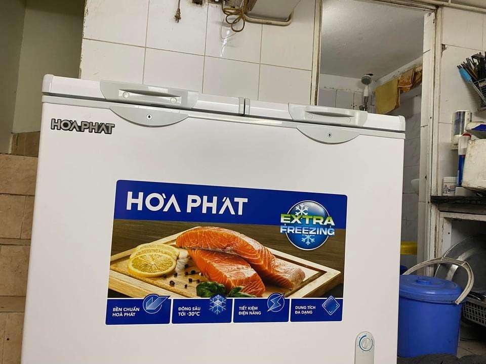 Giao tủ đông + mát hòa phát BD6205 tại số 17 ngõ 11 Trần thái tông - hà nội