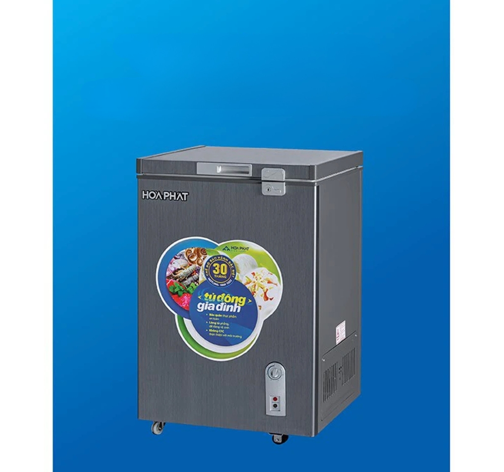 Tủ đông gia đình 1 ngăn 1 cánh 110l Dàn Đồng HCF 106S1ĐSH MÀU XÁM