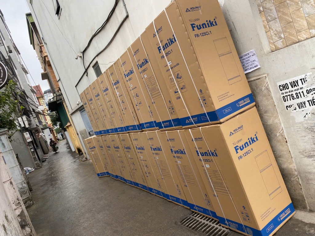 Lắp đặt 22 tủ lạnh funiki 125ci tại số 3 ngõ 32 nguyễn đạo an phú diễn
