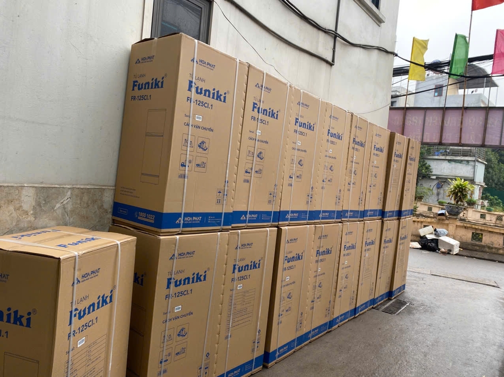 Lắp đặt 22 tủ lạnh funiki 125ci tại số 3 ngõ 32 nguyễn đạo an phú diễn