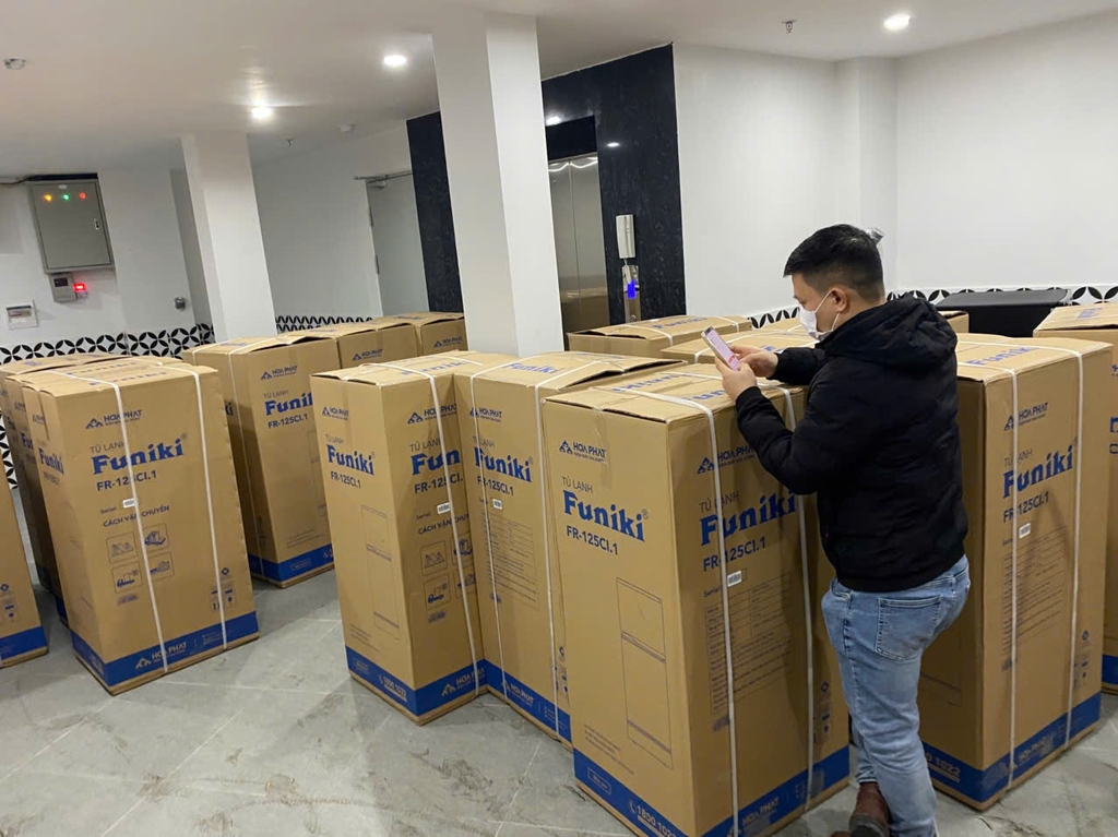 Lắp đặt 23 tủ lạnh funiki 125ci tại số 51 ngõ 136 cầu diễn