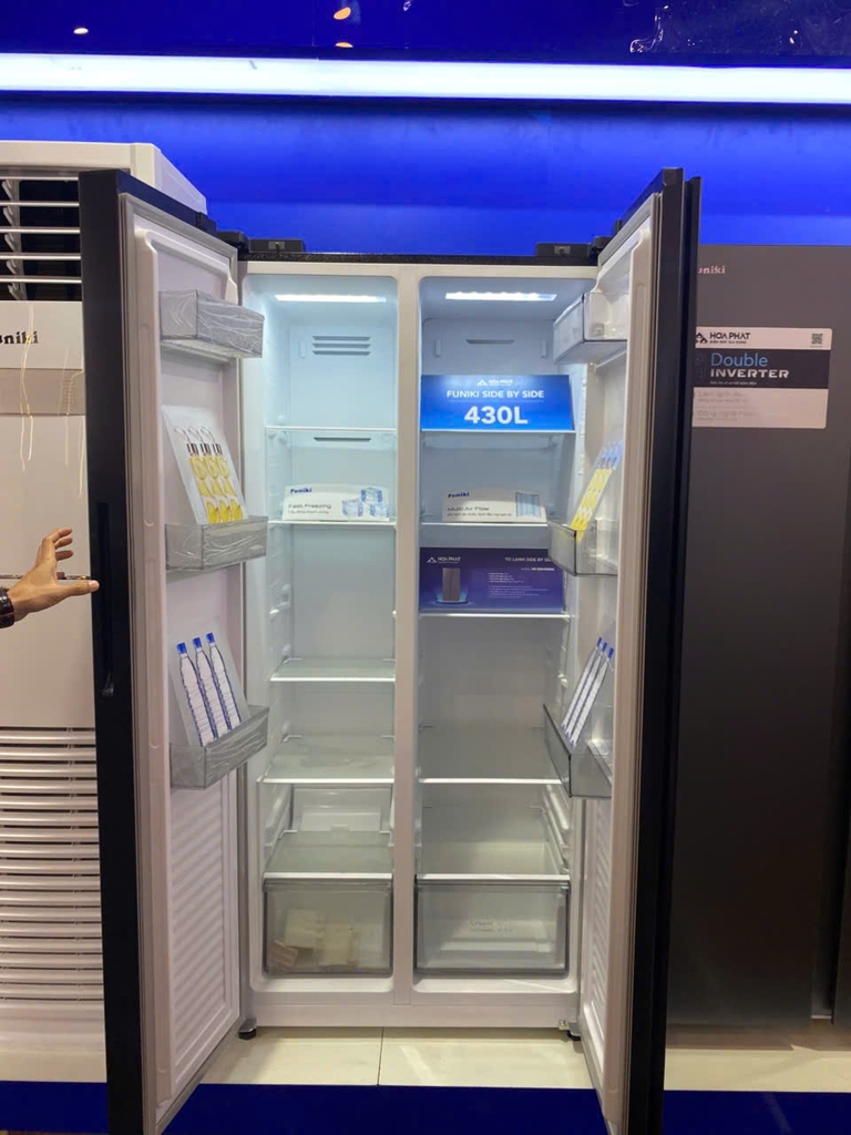 Tủ lạnh Funiki Side by Side 430 lít HR SS8430SDG 2 cánh