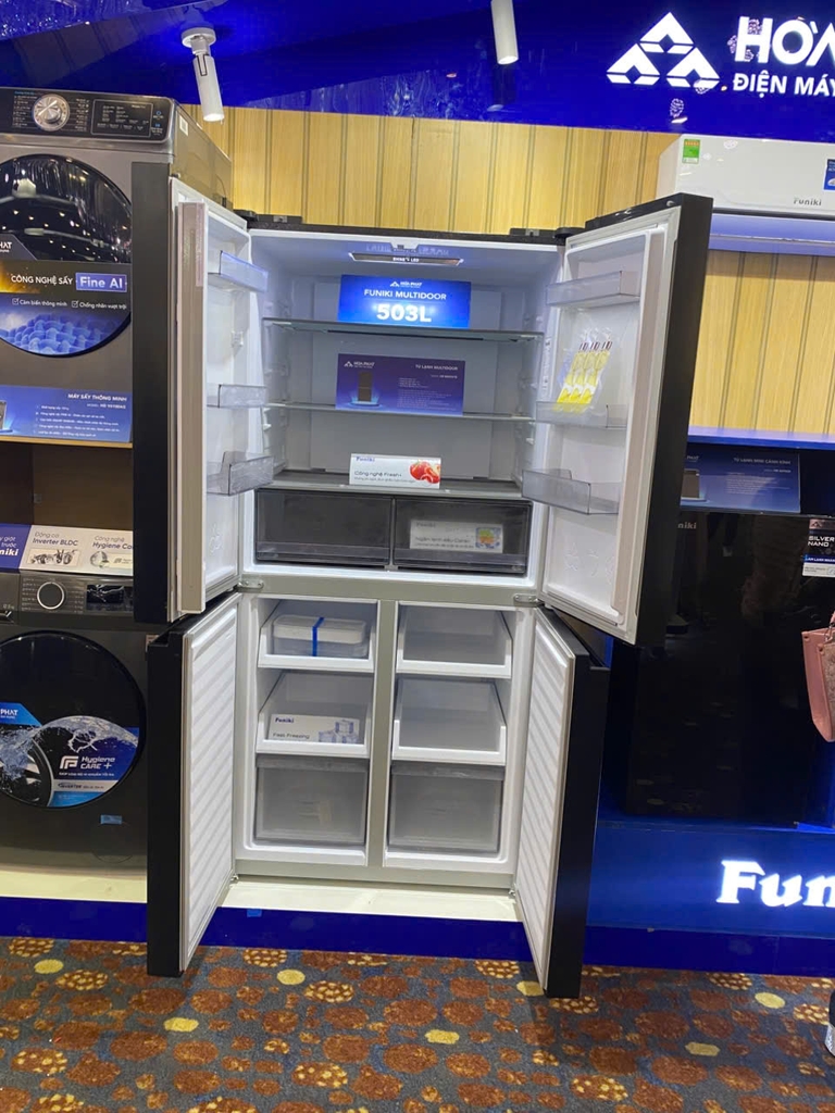 Tủ lạnh Funiki Multi Door 503 lít HR M8503TB 4 Cánh