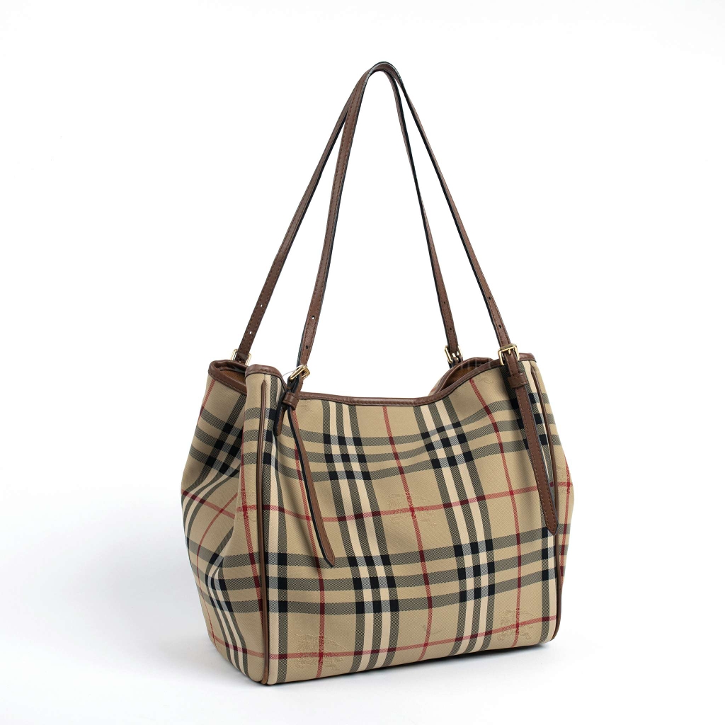 Túi tote Burberry check kẻ truyền thống | Én shop hàng hiệu