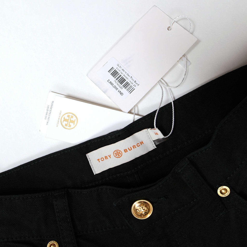 Quần jeans đen Tory Burch boot cut denim - size 26 | Én shop hàng hiệu Quần jeans đen Tory Burch boot cut denim - size 26 | Én shop hàng hiệu