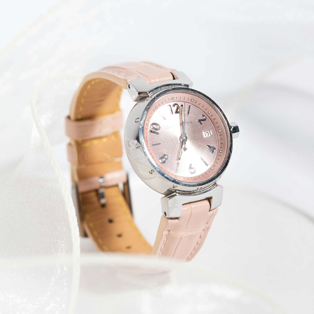 Đồng hồ Louis Vuitton Q121X - pink round