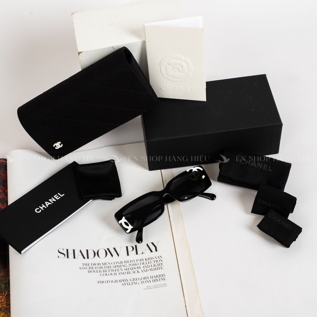 Kính mát Chanel mắt chữ nhật nhỏ logo trắng 71473 S2667 fullbox +bill | Én shop hàng hiệu Kính mát Chanel mắt chữ nhật nhỏ logo trắng 71473 S2667 fullbox +bill | Én shop hàng hiệu