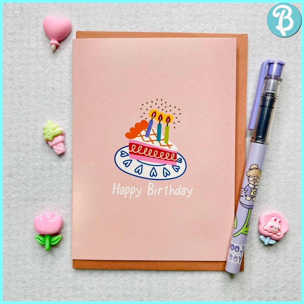 Thiệp sinh nhật happy birthday, HPBD - LUX - Blueangel Notebook