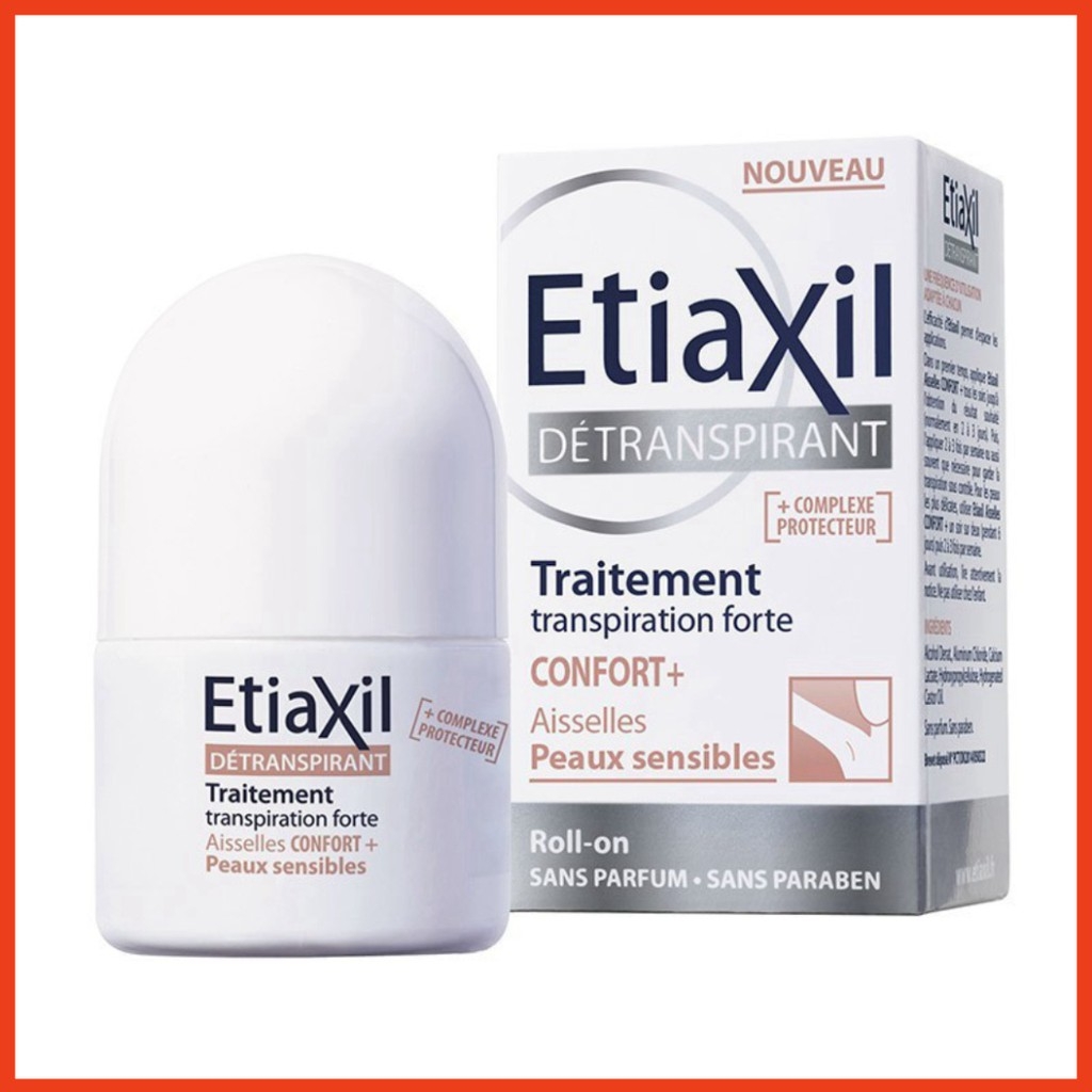 Etiaxil Lăn Khử Mùi Dành Cho Da Siêu Nhạy Cảm Détranspirant Aisselles  CONFORT+ [ Màu Nâu ]