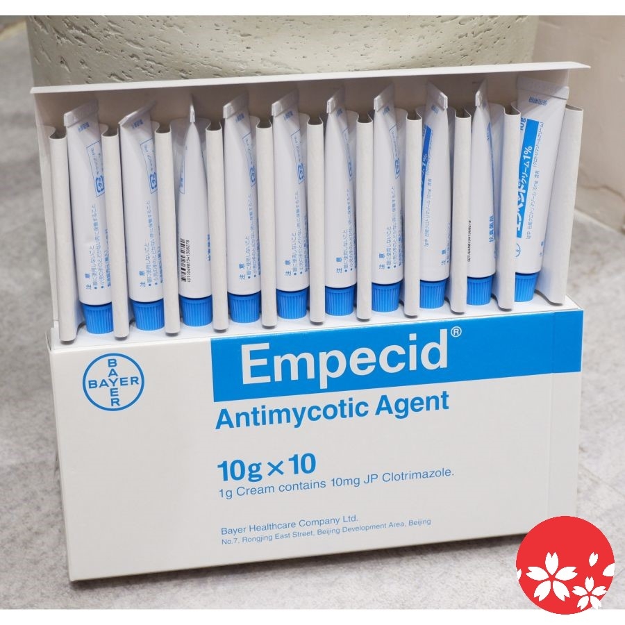 SALE - Kem đặc trị nấm âm đạo Empecid 1% Bayer nội địa Nhật 10gr - Date T11/2024