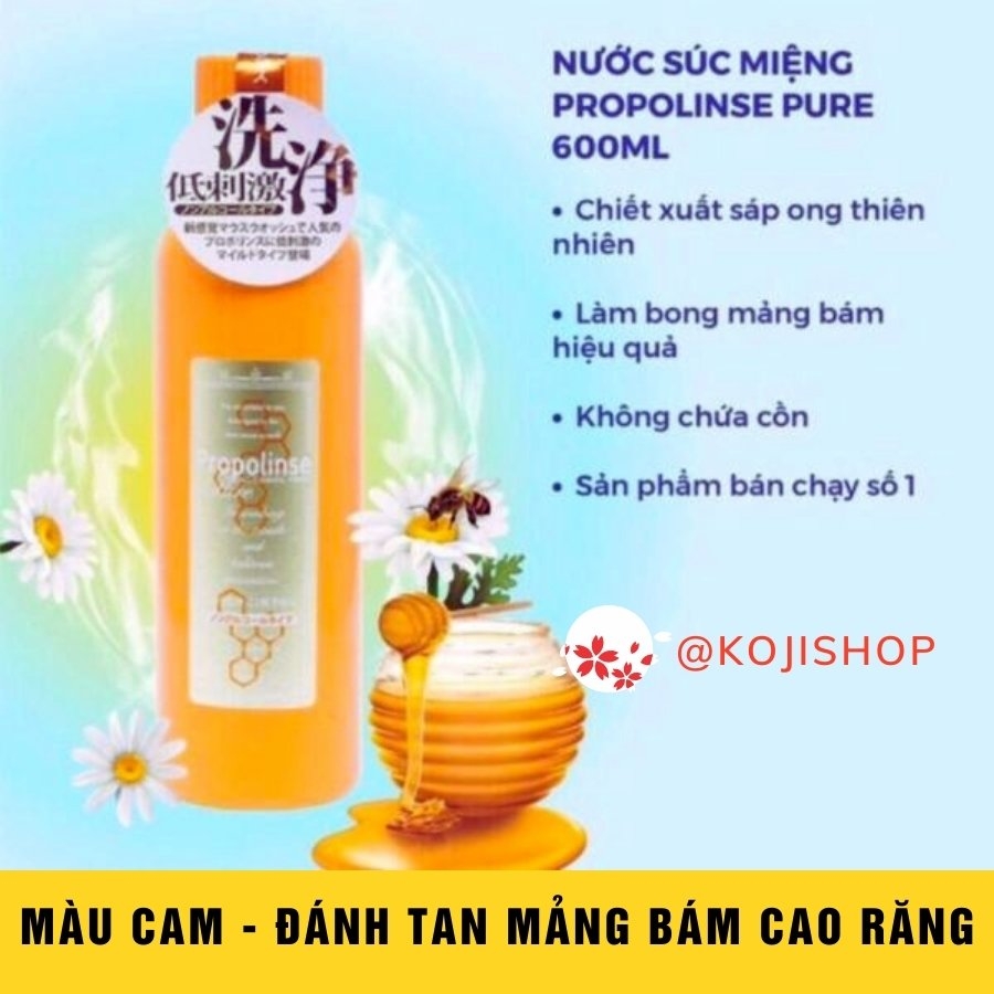 Nước súc miệng nha khoa Propolinse 600ml