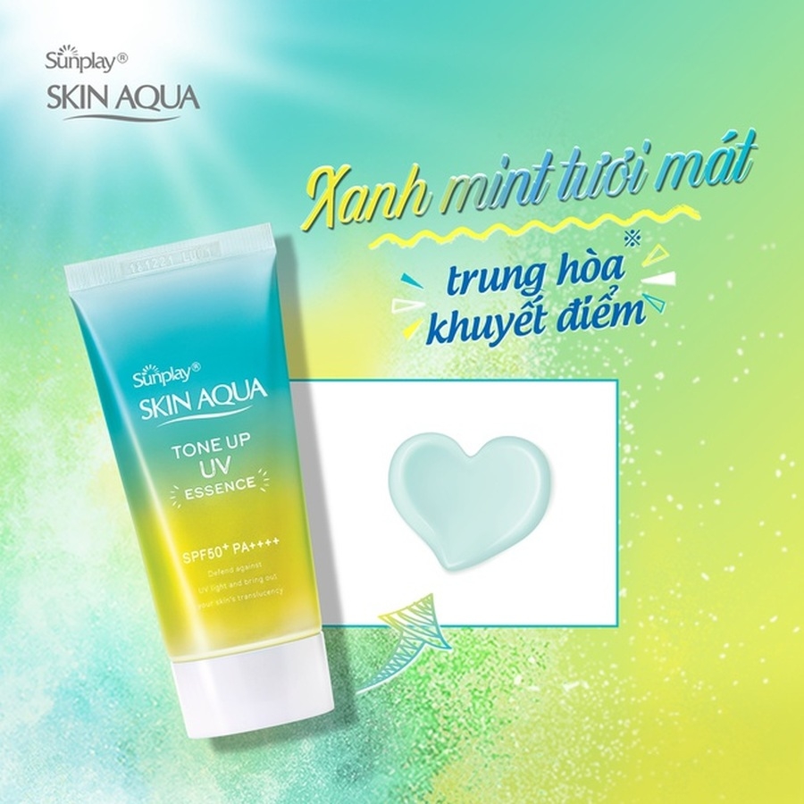Kem chống nắng nâng tông da Skin Aqua SPF50+ PA++++ 80g