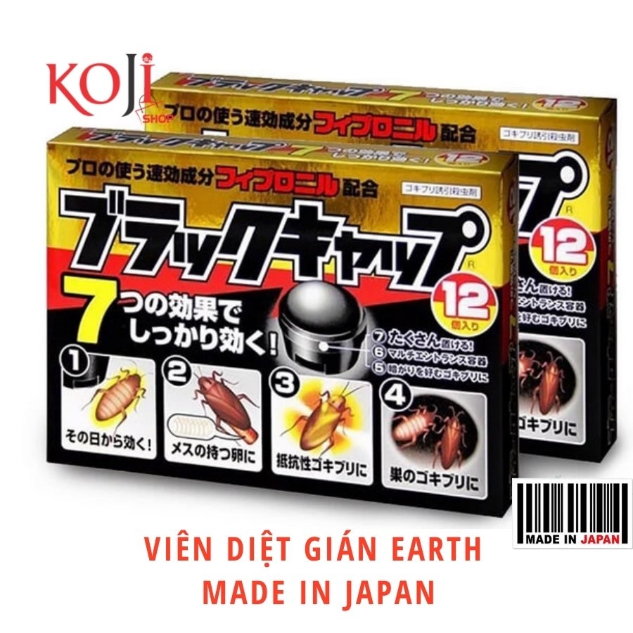 Thuốc diệt gián thông minh EARTH-CHEM hộp 12 viên