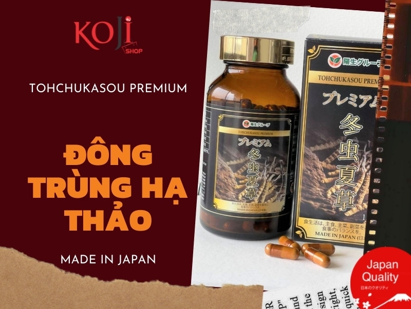 Đông Trùng Hạ Thảo Nguyên chất TOHCHUKASOU PREMIUM