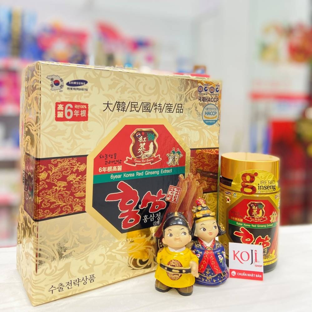 Cao sâm Kanghwa 6 năm tuổi Korea Red Ginseng extract -  2 lọ 250g