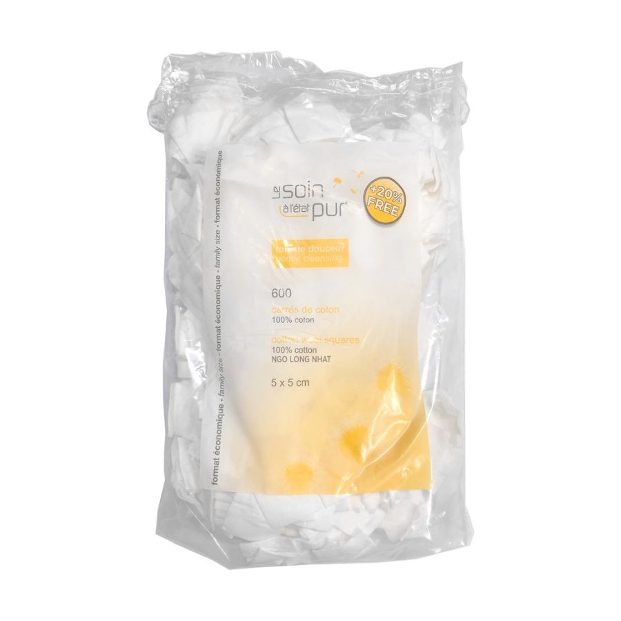 Bông Tẩy Trang Pháp Tetra Le Soin Laretat Pur 600 miếng