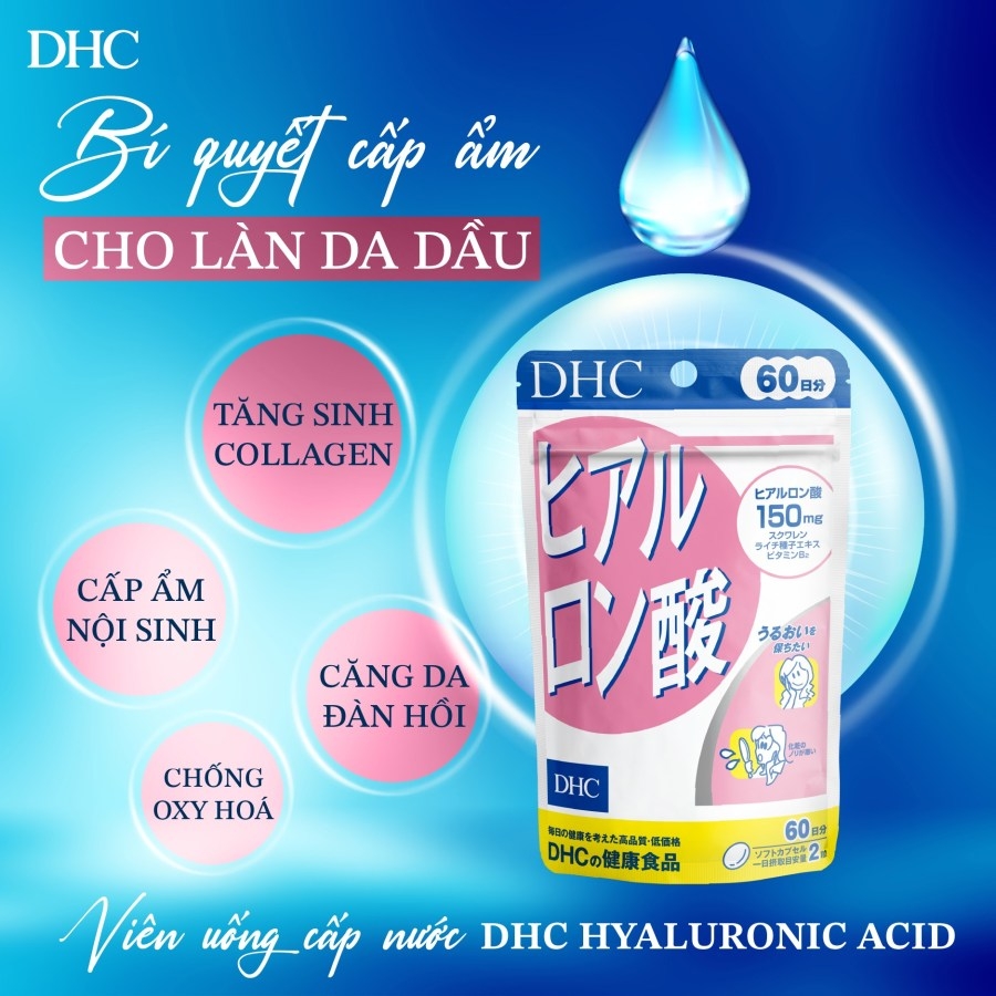 Viên uống đẹp da Hyaluronic Acid DHC