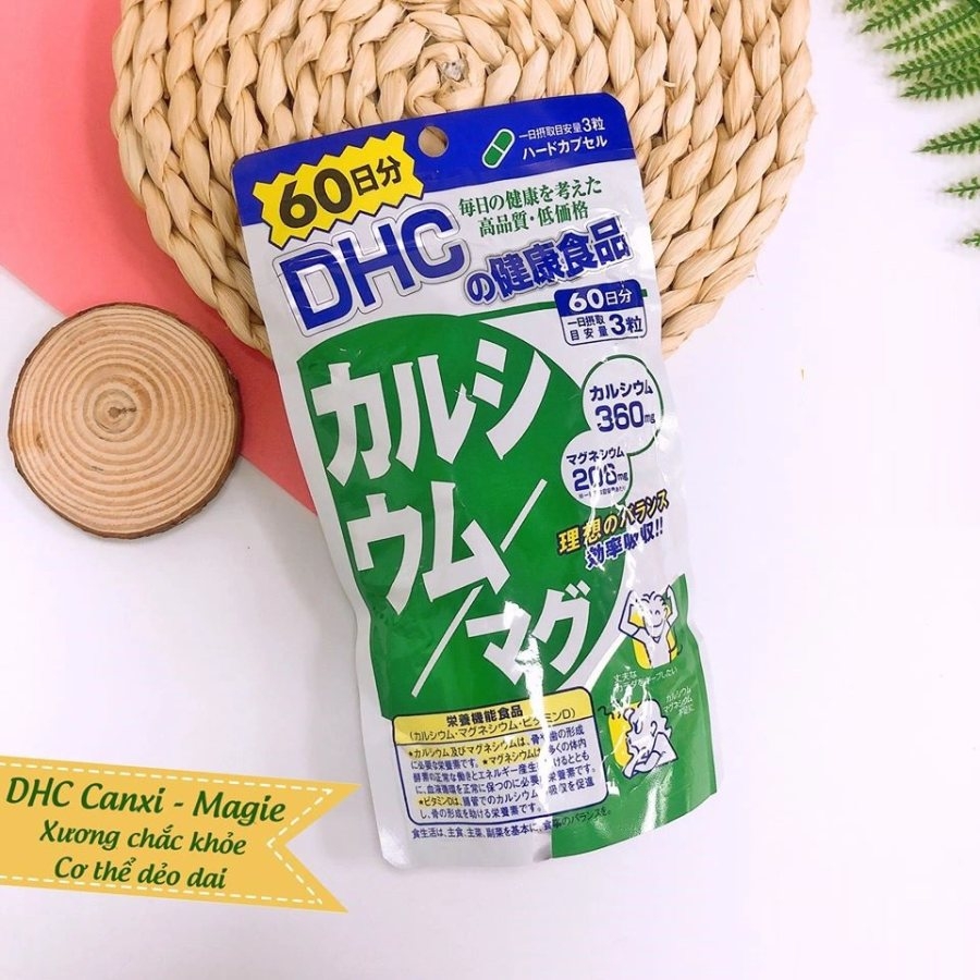 Viên uống bổ sung Canxi và Magie DHC 60 ngày gói 180 viên